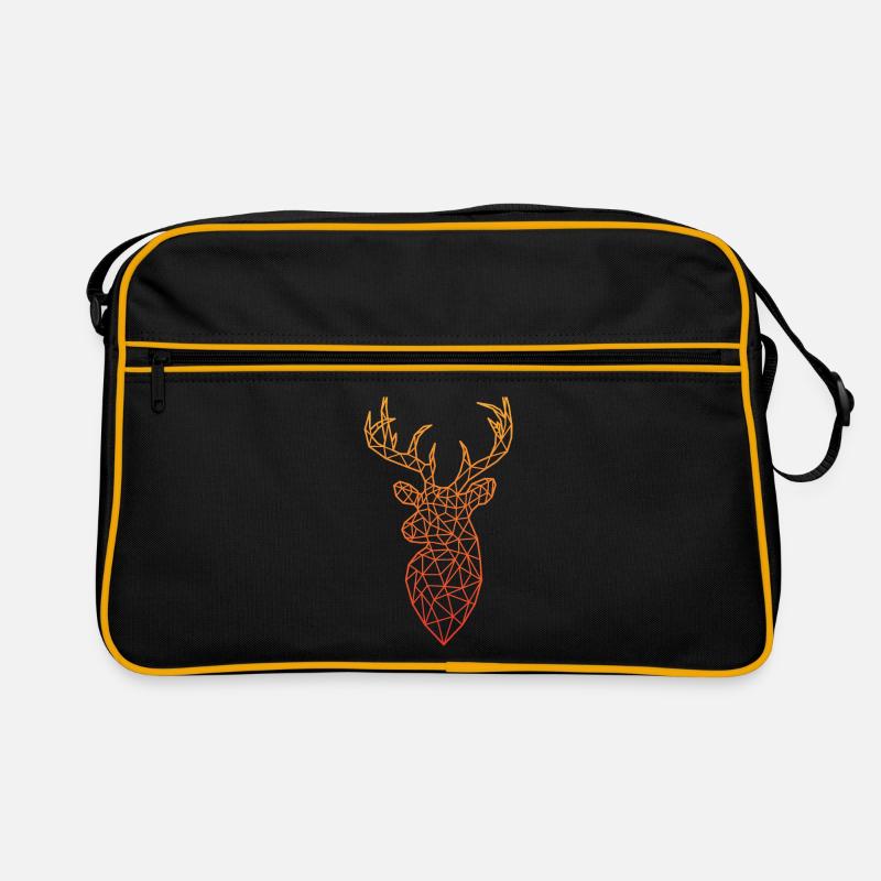 Deer Wild Polygon Geometric Hunter Gift Retro Bag