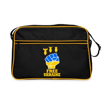 Ukraine - Retro Bag - black/gold - Front