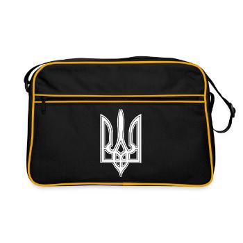 Armoiries cadeau Ukraine Ukraine - Sac Retro - noir/or - Devant