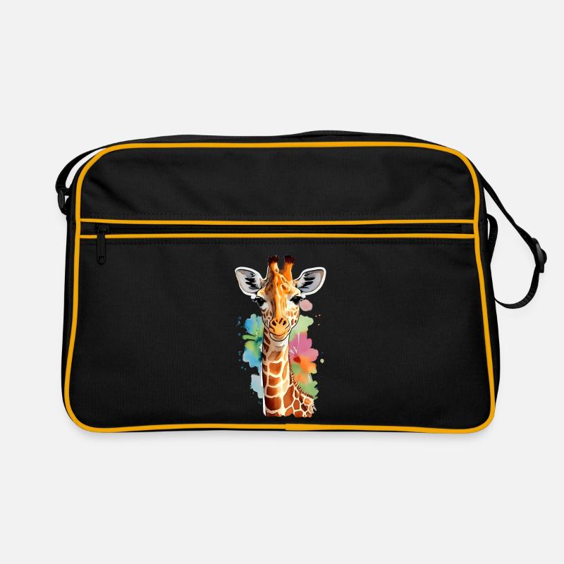 Girafe - Sac Retro - noir/or