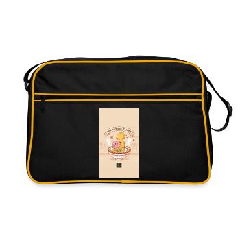 Tasty Threads Ramen - Retro Bag - black/gold - Front