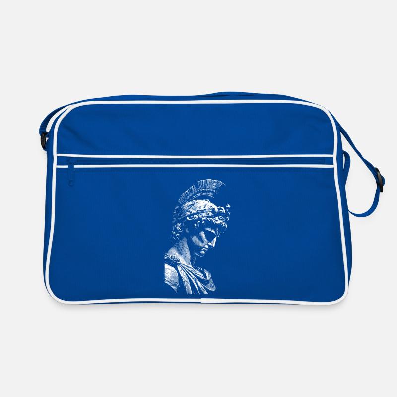 Antique Hero Statue Contrast Print Retro Bag