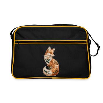 Renard décoratif - Sac Retro - noir/or - Devant