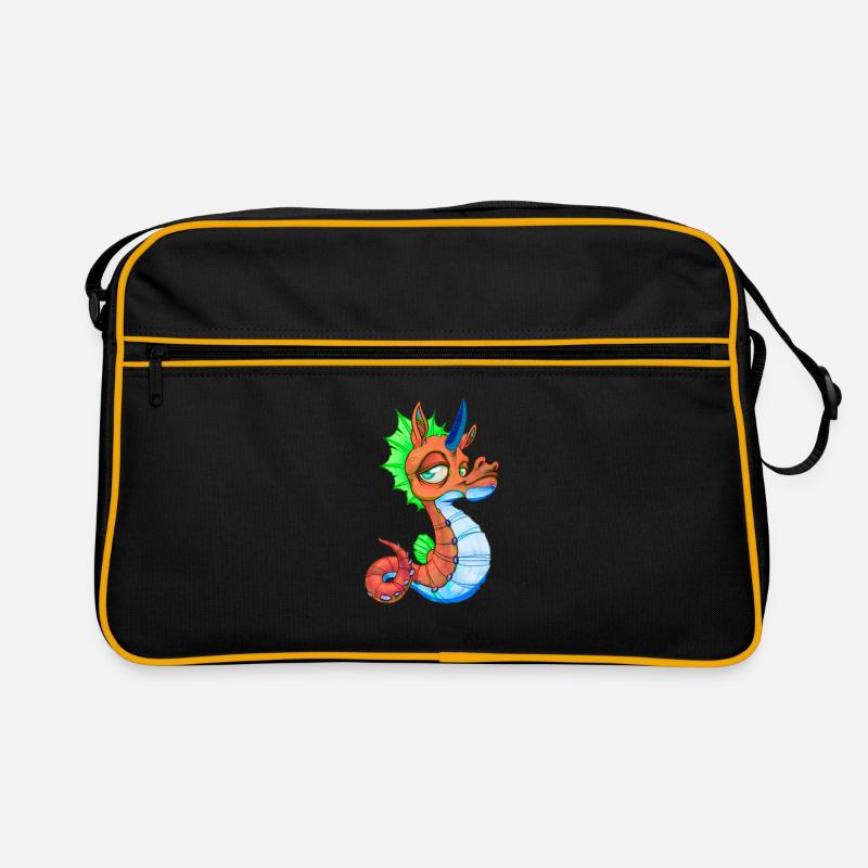 Niedliches Seepferd Einhorn Seepferdchen Geschenk Retro Tasche