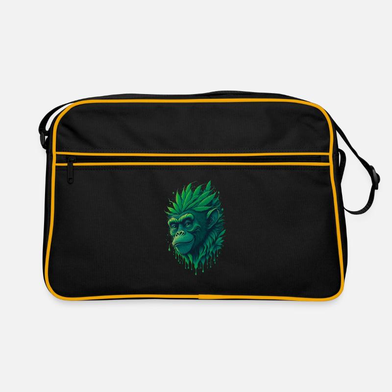 Cannabis Affe Unser Cannabis-affiger Style Retro Tasche