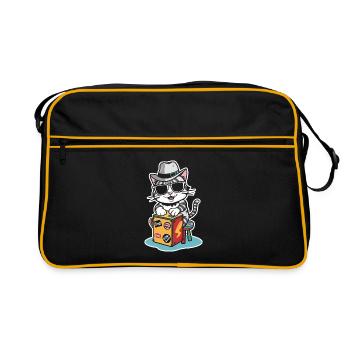 Cajon Drummer - Retro Bag - black/gold - Front