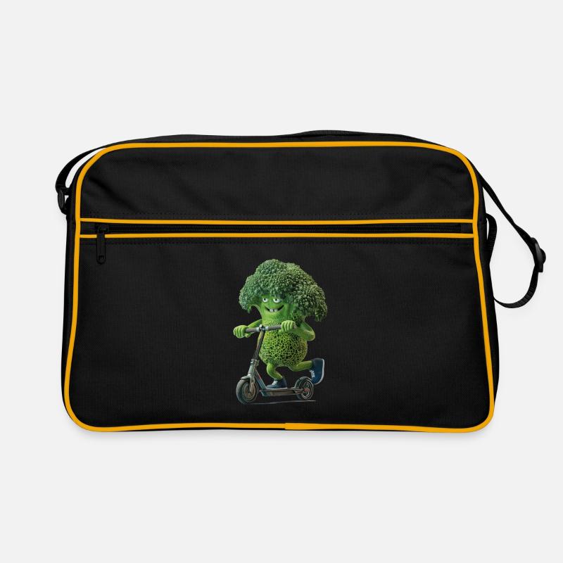 Brocoli Scooter - Sac Retro - noir/or