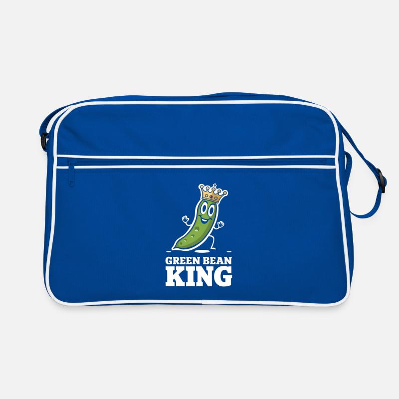 Grüne Bohnen Retro Tasche