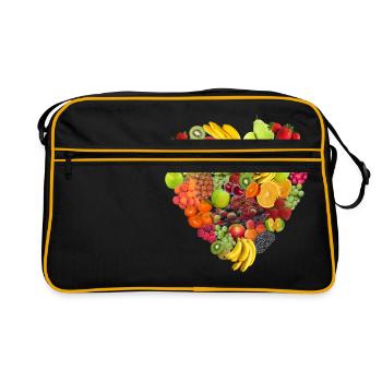 légumes banane fruit banane légume fruits88 - Sac Retro - noir/or - Devant