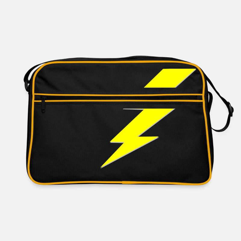 Blitz - Retro Tasche - Schwarz/Gold