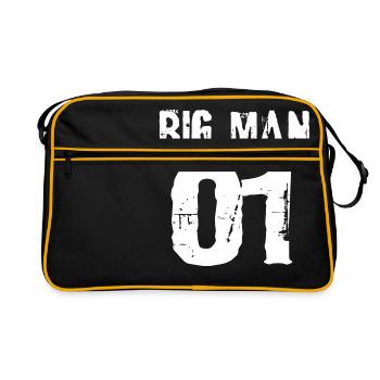Big man, big man - Retro Bag - black/gold - Front