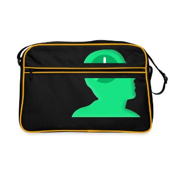 clock time clock time hourglass hourglass121 - Retro Bag - black/gold - Front