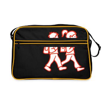 backpack suitcase sac sac bag dossier22 - Sac Retro - noir/or - Devant