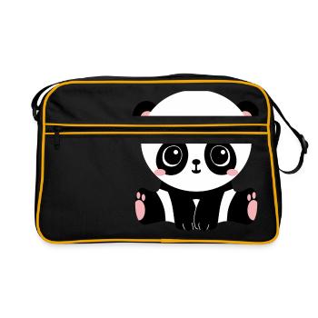 panda - Sac Retro - noir/or - Devant