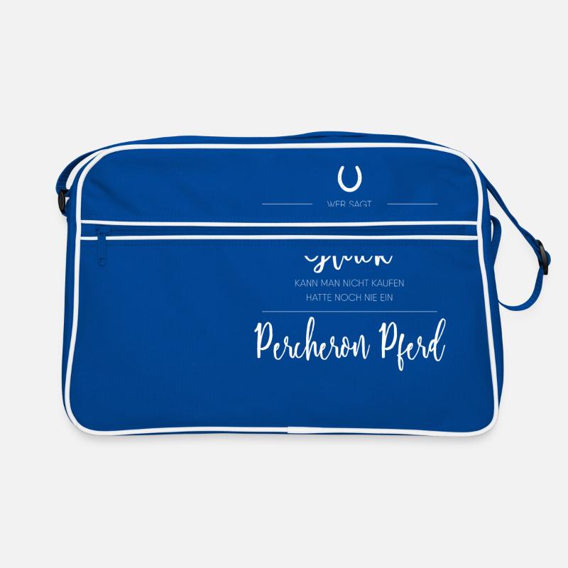 Percheron Pferd Geschenk Retro Tasche