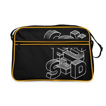 Confused - Retro Bag - black/gold - Front