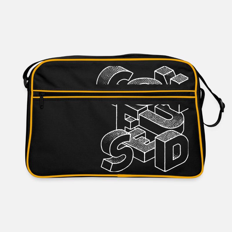 Confused - Retro Bag - black/gold