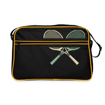 tennis rackets sports ideas ideas - Retro Bag - black/gold - Front