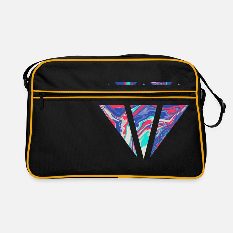 Conception de diamant coloré simple / symbole Sac Retro
