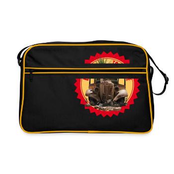 vintage contest - Retro Bag - black/gold - Front