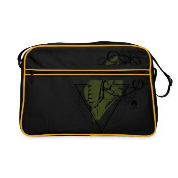 Éléphant - Sac Retro - noir/or - Devant