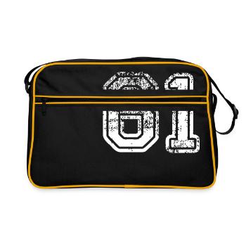 61 - Retro Bag - black/gold - Front