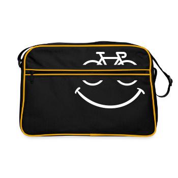 Bike Smile - Sac Retro - noir/or - Devant