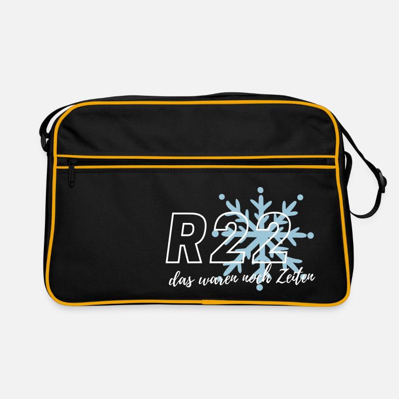 das waren noch Zeiten R22 - Retro Tasche - Schwarz/Gold