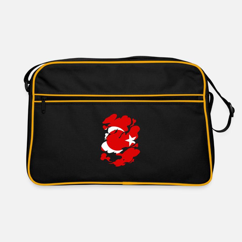 Drapeau de Turquie Utilisé Look Drapeau Turc Vintage Sac Retro