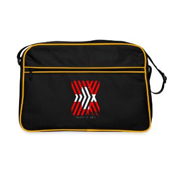Switzerland Flag Vintage Cross Distressed Look Swiss - Retro Bag - black/gold - Front