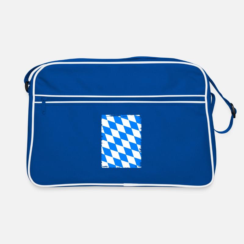Drapeau de Bavière aspect usé drapeau bavarois Vintage Sac Retro