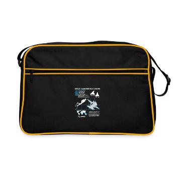 Fiche technique du requin-marteau - Sac Retro - noir/or - Devant