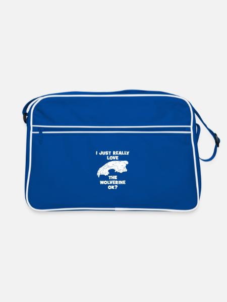 I just really love the Wolverine ok? - Retro Bag - blue/white - Front
