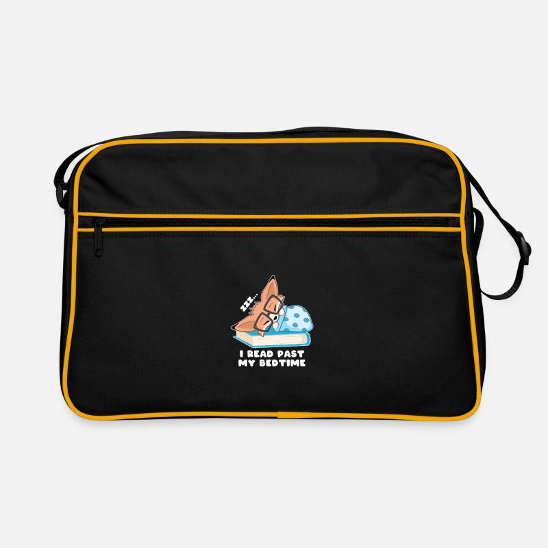 Nerd Fuchs I read past my bedtime Retro Bag