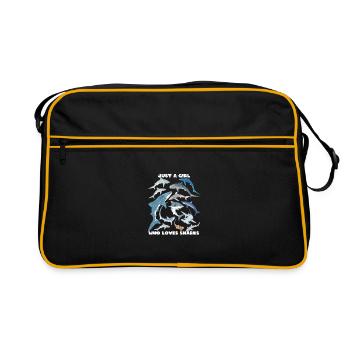 requin tigre requin bleu requin baleine espèce de requin - Sac Retro - noir/or - Devant
