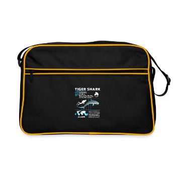Requin tigre Fiche technique Fiche technique - Sac Retro - noir/or - Devant