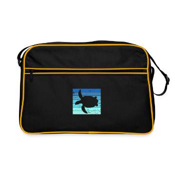 Chill Toad Turtle Chill Turtle Relax - Sac Retro - noir/or - Devant