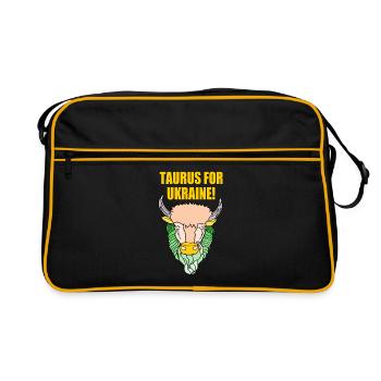 Taurus for ukraine - Sac Retro - noir/or - Devant