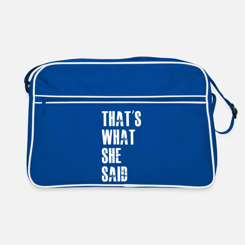 Das hat sie gesagt Retro Tasche