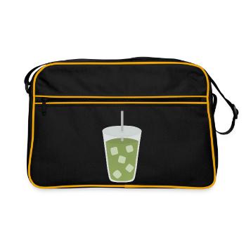 Iced Matcha Latte Beverage - Retro Bag - black/gold - Front