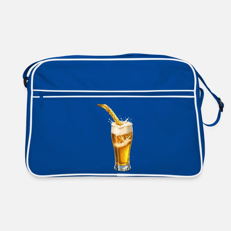 Éclat de mousse de bière dorée Sac Retro
