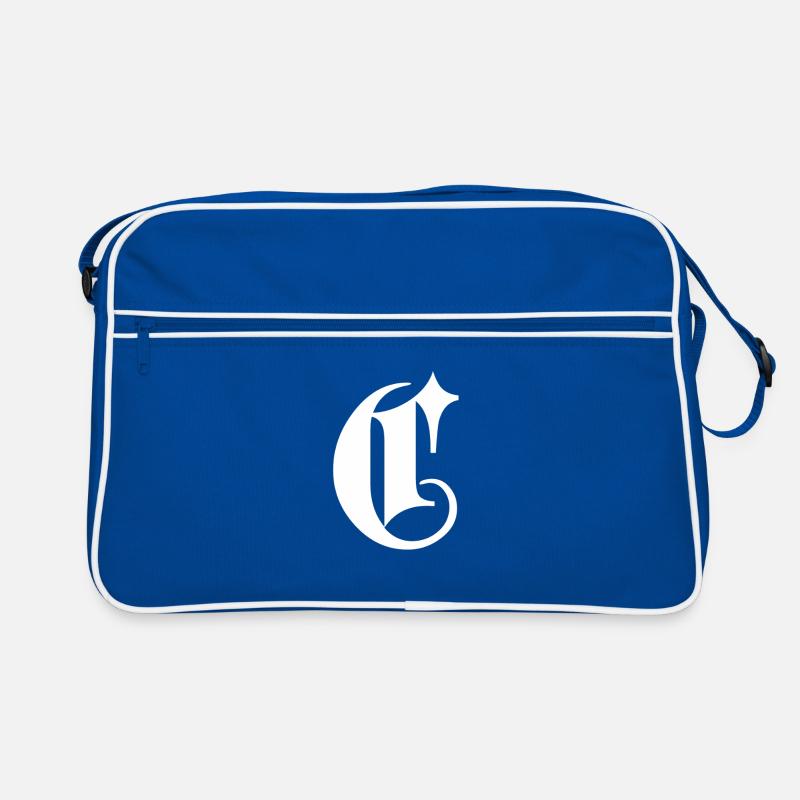 Verzierter C-Monogrammstern Retro Tasche
