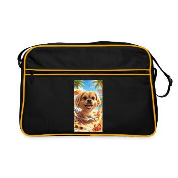 Mila in the sun - Retro Bag - black/gold - Front