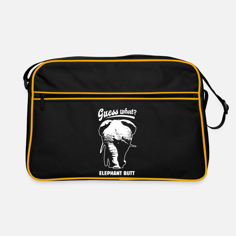 Devine quoi? Elephant Butt - drôle de dicton Sac Retro