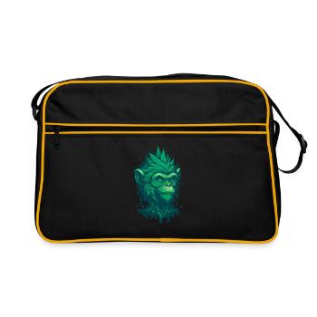 High on Life: Our Cannabis Monkey Style - Retro Bag - black/gold - Front
