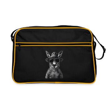 Kangourou - Sac Retro - noir/or - Devant