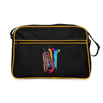 Tuba - Retro Bag - black/gold - Front