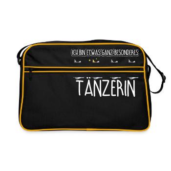 TÄNZERIN - Toll - Retro Tasche - Schwarz/Gold - Vorne
