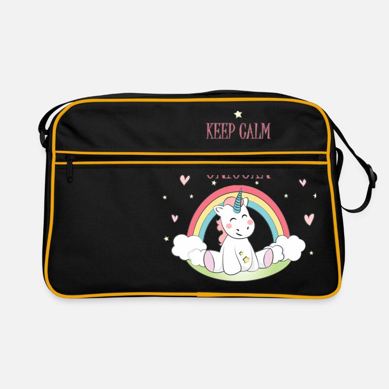 Licorne - Sac Retro - noir/or