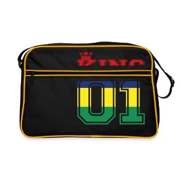 land partner king 01 prince Mauritius - Retro Tasche - Schwarz/Gold - Vorne